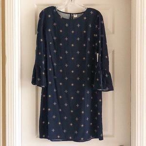 Bell Sleeve Patterned Shift Dress by Old Navy